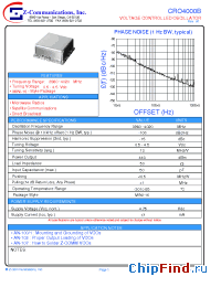 Datasheet CRO4000B manufacturer Z-Communications