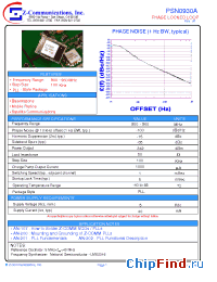 Datasheet PSN0930A manufacturer Z-Communications