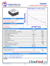Datasheet V602ME07 manufacturer Z-Communications
