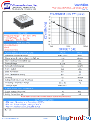 Datasheet V604ME06 manufacturer Z-Communications
