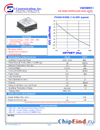 Datasheet V965ME01 manufacturer Z-Communications