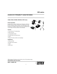 Datasheet 829A manufacturer Zetex