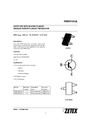 Datasheet FMMT493A manufacturer Zetex