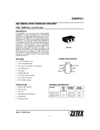 Datasheet ZAMP001H6TA manufacturer Zetex