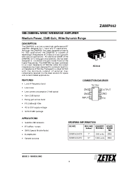 Datasheet ZAMP002 manufacturer Zetex