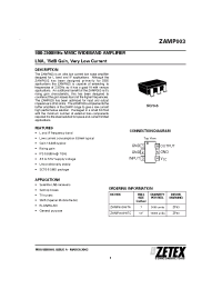 Datasheet ZAMP003 manufacturer Zetex