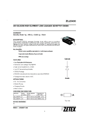 Datasheet ZLLS400TA manufacturer Zetex