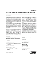Datasheet ZLNB2013 manufacturer Zetex