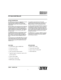 Datasheet ZNBG2000 manufacturer Zetex