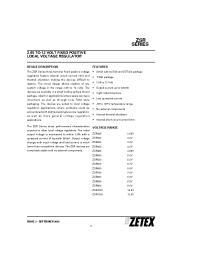 Datasheet ZSR1000G manufacturer Zetex