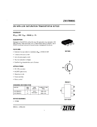 Datasheet ZX5T869GTA manufacturer Zetex