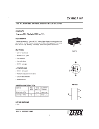Datasheet ZXMN2A14F manufacturer Zetex