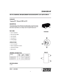 Datasheet ZXMN3B14FTA manufacturer Zetex