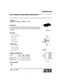 Datasheet ZXMP4A16G manufacturer Zetex