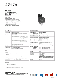 Datasheet AZ979-1A-12D manufacturer Zettler