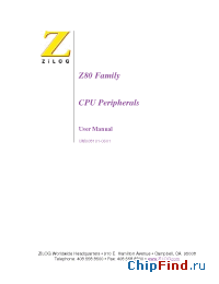 Datasheet Z80 manufacturer Zilog