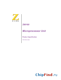 Datasheet Z80180-MPU manufacturer Zilog