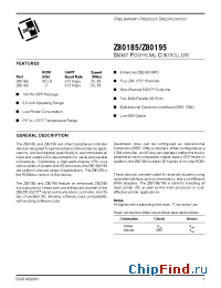 Datasheet Z8018520FSC manufacturer Zilog
