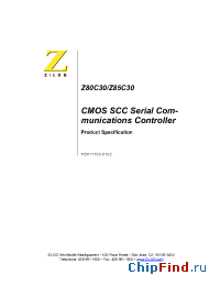 Datasheet Z85C3010VSCNEC manufacturer Zilog