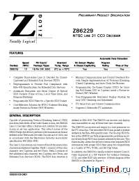 Datasheet Z8622912 manufacturer Zilog