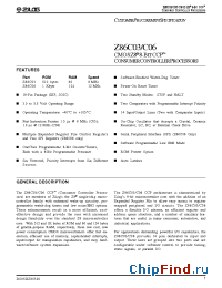 Datasheet Z86C03 manufacturer Zilog