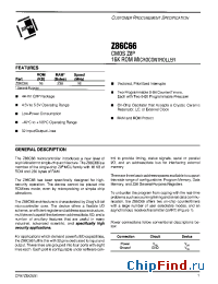 Datasheet Z86C66 manufacturer Zilog