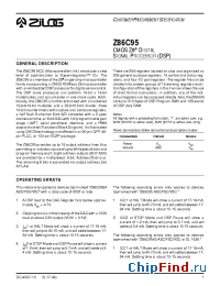 Datasheet Z86C95 manufacturer Zilog