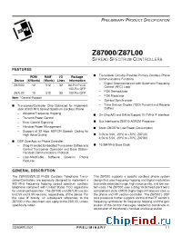Datasheet Z87L00 manufacturer Zilog