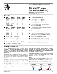 Datasheet Z89167 manufacturer Zilog