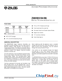 Datasheet Z89306 manufacturer Zilog