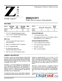 Datasheet Z89321-10 manufacturer Zilog