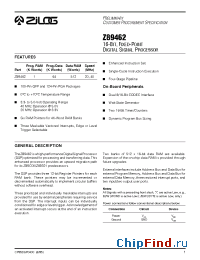 Datasheet Z89462 manufacturer Zilog