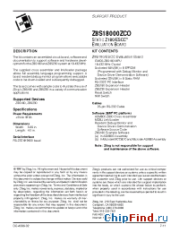 Datasheet Z8S18020VSC1960 manufacturer Zilog