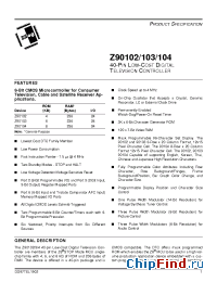 Datasheet Z90103 manufacturer Zilog