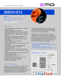 Datasheet ZMD31015 manufacturer ZMD