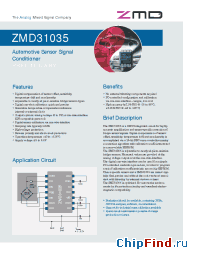 Datasheet ZMD31035AFES manufacturer ZMD