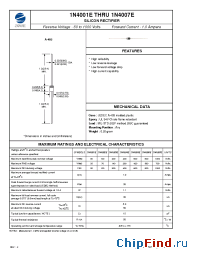 Datasheet 1N4003E manufacturer Zowie