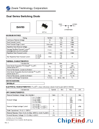 Datasheet BAV99A7 manufacturer Zowie
