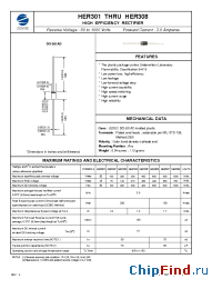 Datasheet HER302 manufacturer Zowie