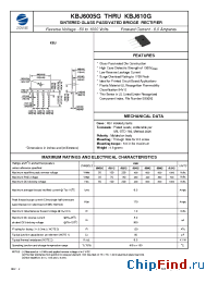 Datasheet KBJ601G manufacturer Zowie