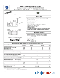 Datasheet MSCD102 manufacturer Zowie